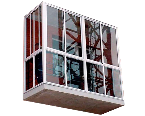 Алюминиевое остекление балконов в Домодедово